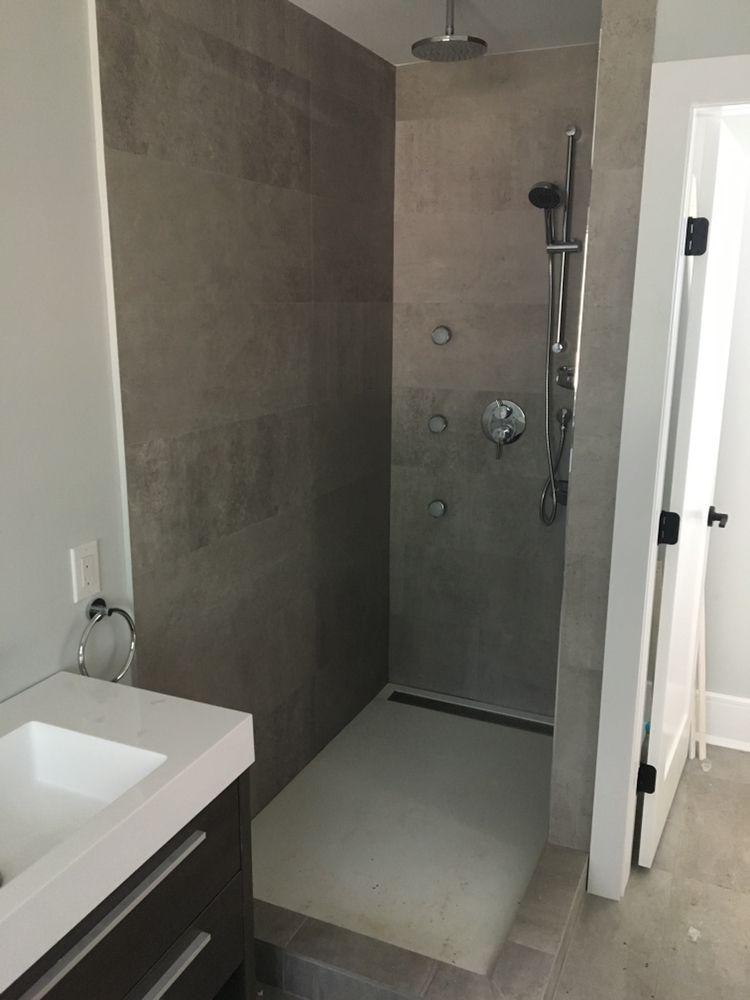 Standing-Shower-Installation